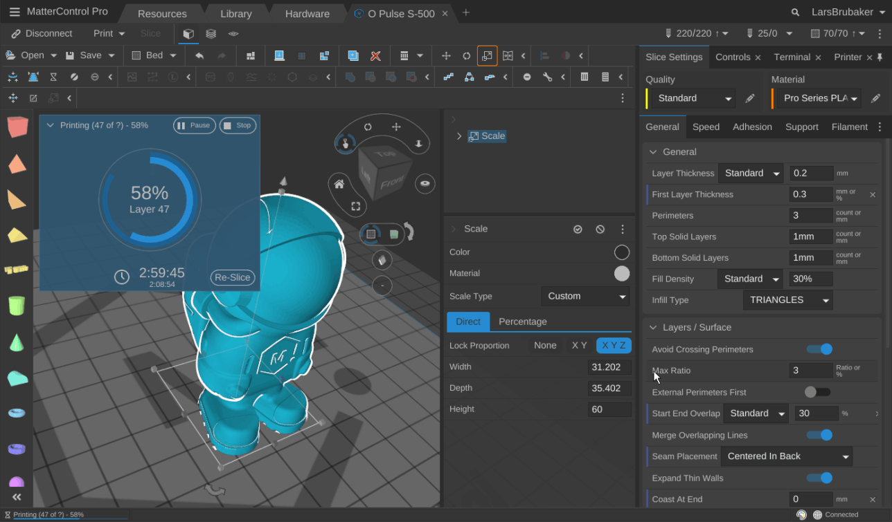 Matter control 3D